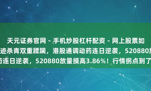 天元证券官网 - 手机炒股杠杆配资 - 网上股票如何配资杠杆 BD出海、事迹杀青双重蹂躏，港股通调动药连日逆袭，520880放量摸高3.86%！行情拐点到了？